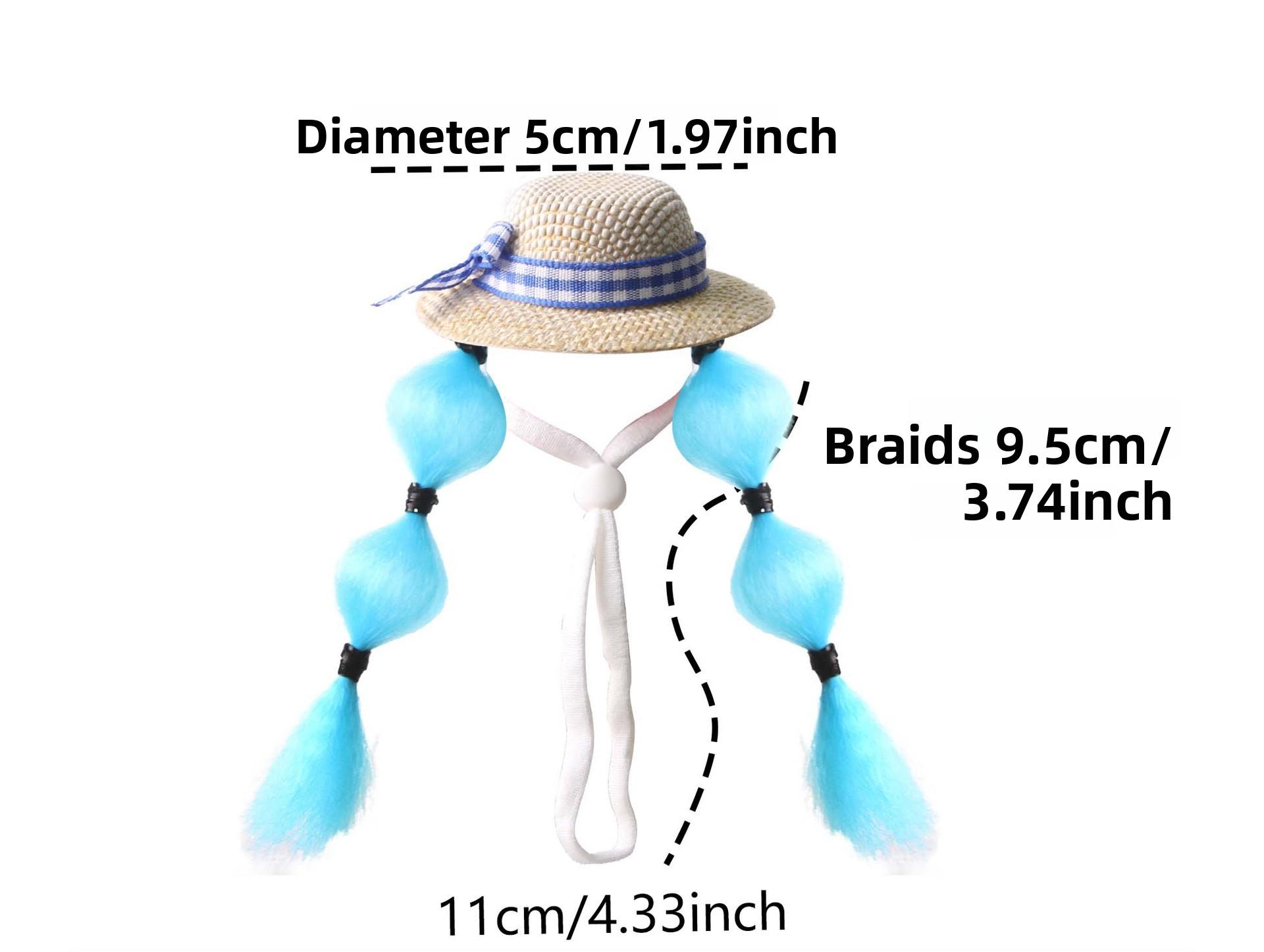 Pet decoration hamster hat, golden hamster decorative wig hat, parrot small hat, budgerigar and cockatiel small pet accessories DIY Metal Cat Playpen with Skylight Multi-Level Rabbit Hutch Run