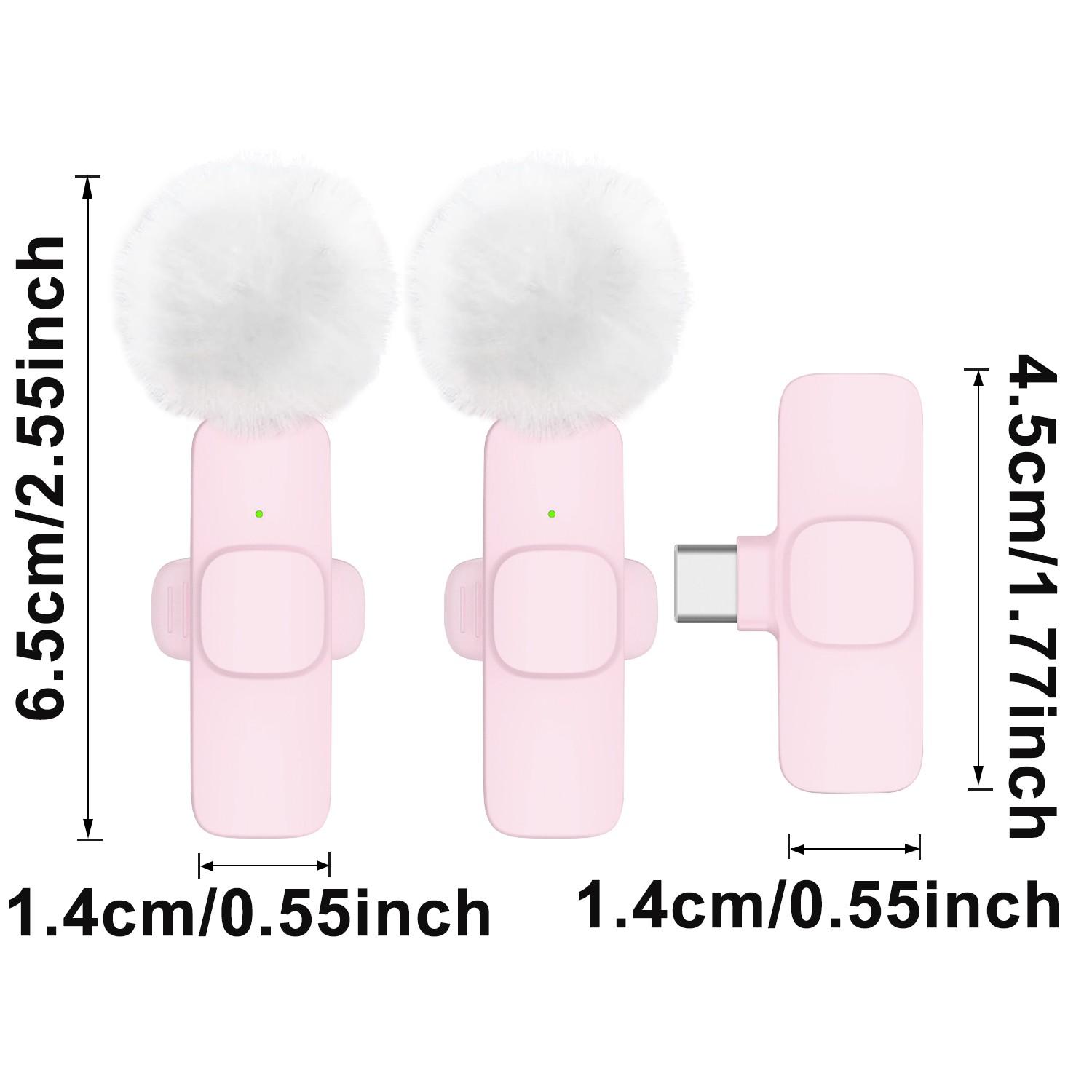 Wireless lavalier microphone for iPhone, iPad, and Android, ideal for smartphones and audio recording