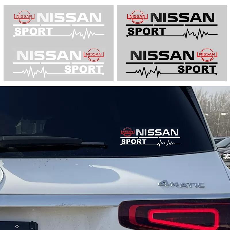 2 Piece Car Door Handle Decal Tire Rearview Mirror Sticker, Fits Nissan Nismo Almera Tiida Juke Teana Qashqai 350z 370z Gtr