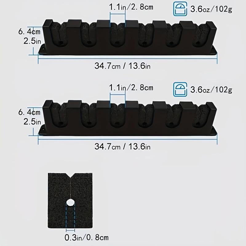 Wall Mounted Fishing Rod Holder, 6 Hole Fishing Rod Rack, Fishing Rod Display Rack, Fishing Accessories for Home and Office, Organiser