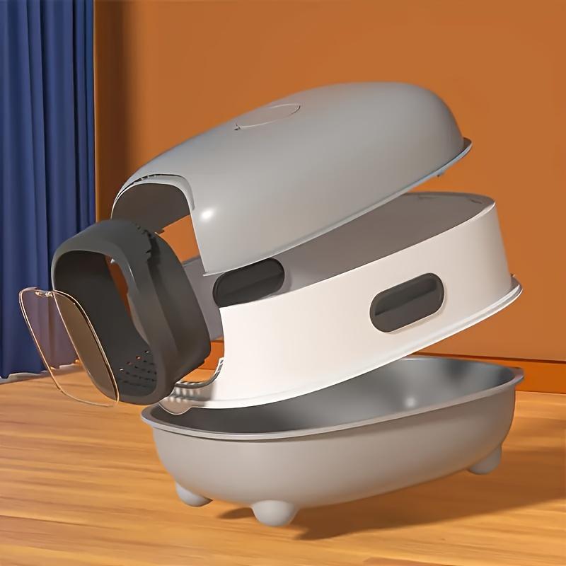 Extra Large Enclosed Cat Litter Box, Splash-Proof & Odor-Control, Designed for Big Cats, Ideal for Lazy Pet Owners