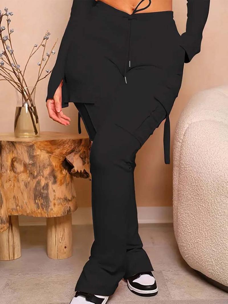 Women's Plain Pocket   Jogger Pants, Casual Comfy Sweatpants for Daily Wear, Ladies Bottoms for All Seasons