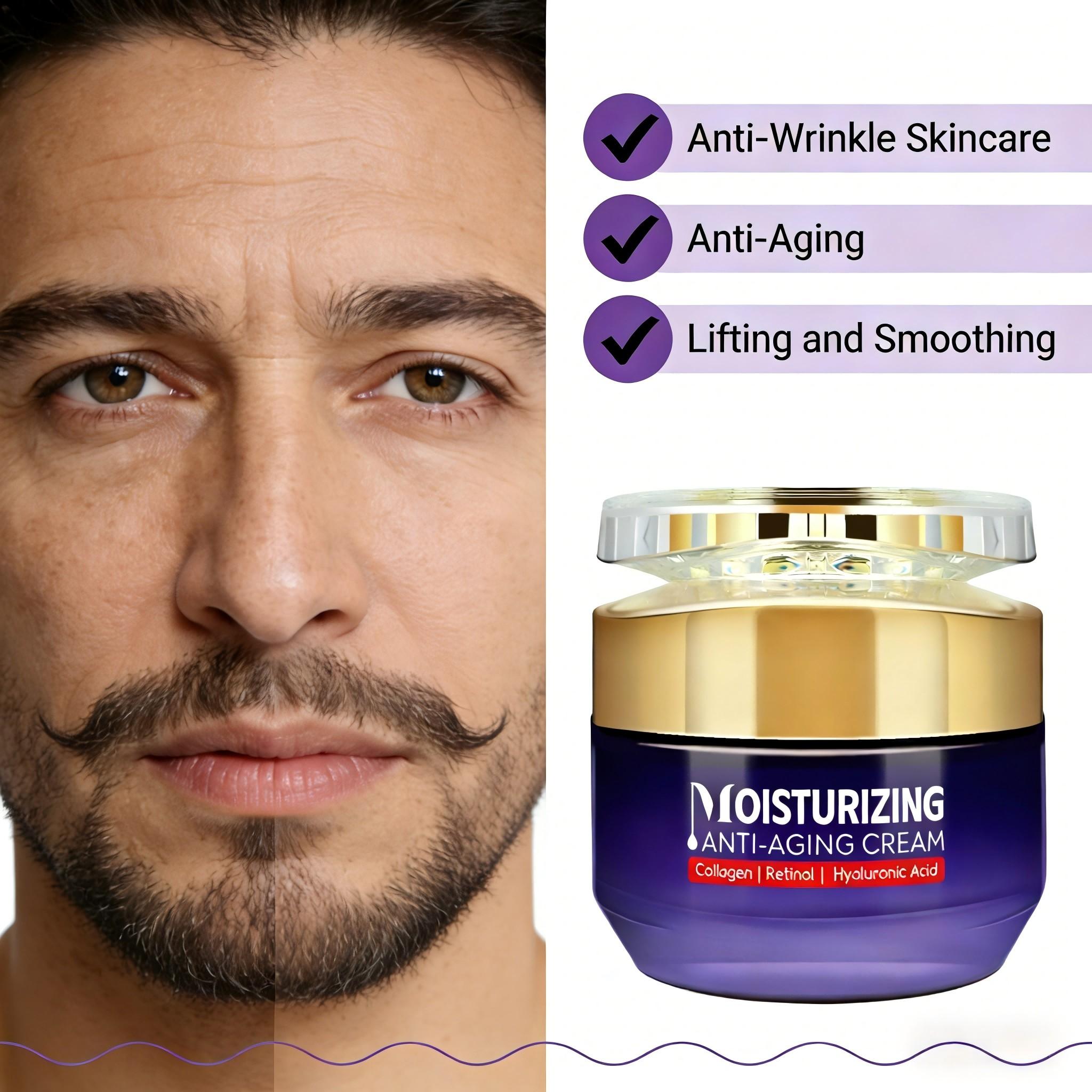 50g Moisturizing Cream, Wrinkle Reduction, Contains Collagen Peptide, Retinol, Hyaluronic Acid, Tightening, Fine Line Fade, Daily Skincare