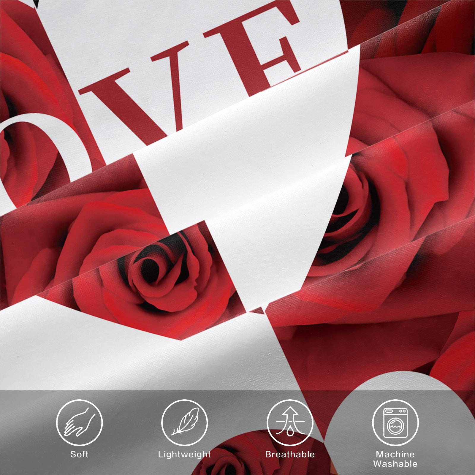 Soft Durable with Letter Rose Pattern, Includes 1 Fitted Sheet and 1 or 2 Pillowcases, Perfect Gift for Teens & Adults, Bedroom Bedding Set