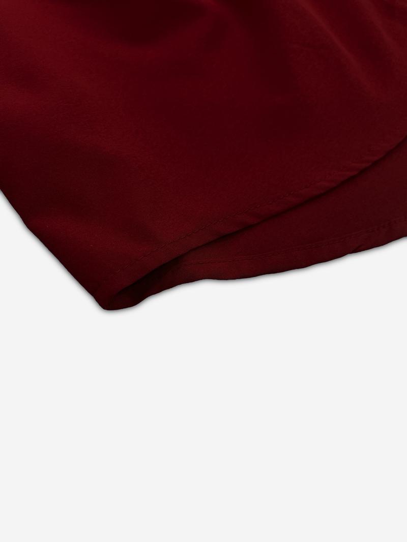 Open Front Mini Dress, Asymmetrical Hem, Elastic Waist Design, Casual & Party Wear, Teen Girls Street Style, Instagram Trending