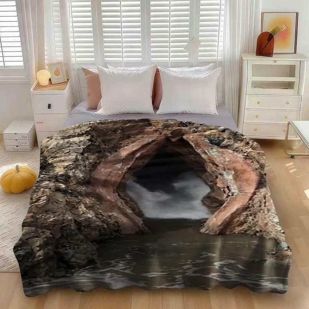 Funny Pattern Print Blanket, Flannel Series Bedding, Dormitory Blanket, Nap Blanket, Car Blanket, Office Blanket, Air Conditioning Blanket