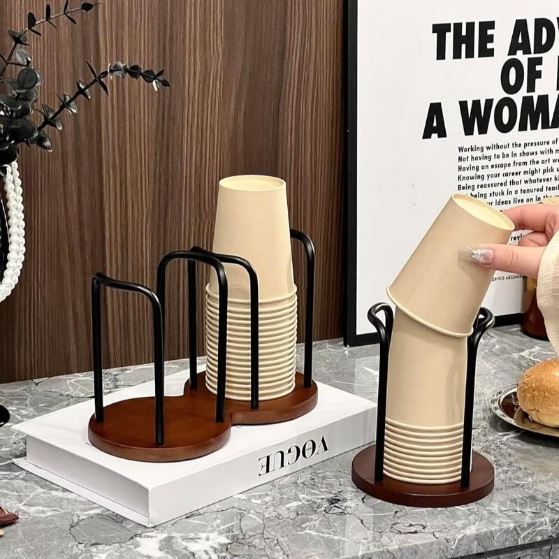 Adjustable Multi-Functional Paper Cup Holder, Saves Kitchen Space, Fits 3-7oz Cups, Bathroom Coffee Station, Holiday Gift Idea