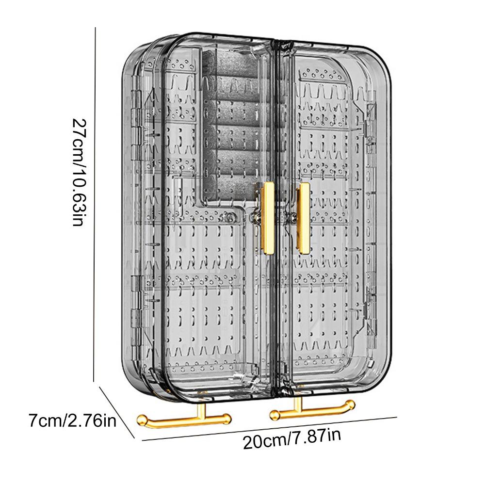 Wall Mounted Jewelry Storage Rack, Clear Jewelry Display Rack, Jewelry Organizer, Home Organizer for Earrings & Necklace & Bracelet, Boxes, Jewelry Holder Organizer
