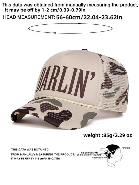 Unisex Adjustable Baseball Cap, Camouflage Snapback Hat, Casual Woven Sun Protection Hat, Suitable for Outdoor Sports, Travel, Beach Activities