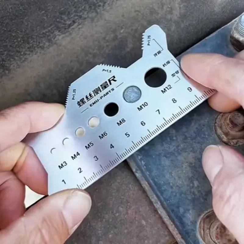 Precision Screw Measurement Tool, Accurate Reliability Accuracy Convenience Screwdriver Gauge for DIY Projects, Essential Hand Tools for Home Repair & Construction