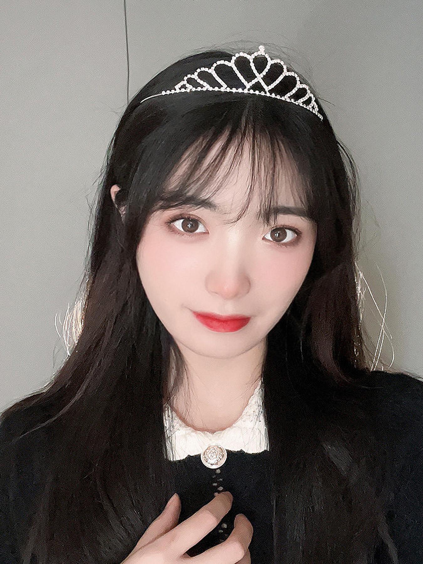 Elegant Rhinestone Crown Headband, Sparkling Hair Accessory for Women, Perfect for Parties and Special Occasions