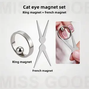 Magnetic Cat Eye Tool Set, Easy Round Cat Eye Effect, Nail Art Beginner Helper, Quick Formation, Essential Manicure Kit