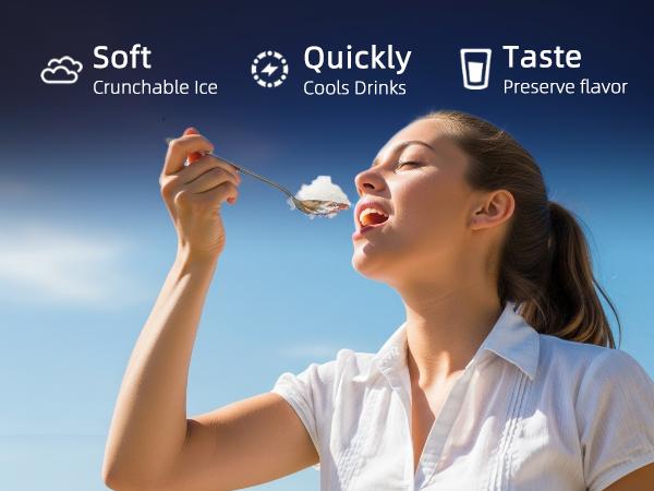 Antarctic Star Nugget Ice Maker 45Lbs/Day Quick 10-15min Self-Cleaning 24H Timer Clear Visual double door,for Home Office Bar Party   Icemakermachine  【TikTokShopBlackFriday】