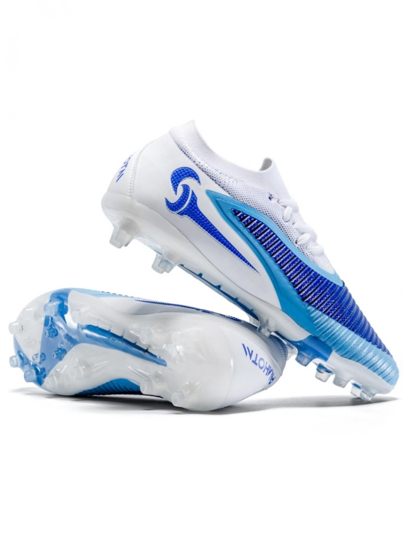 1 Pair Unisex Professional Football Shoes TPU Long Studs Crystal Outsole Seamless Upper Fast Direction Change Precise Ball Control For Match Training