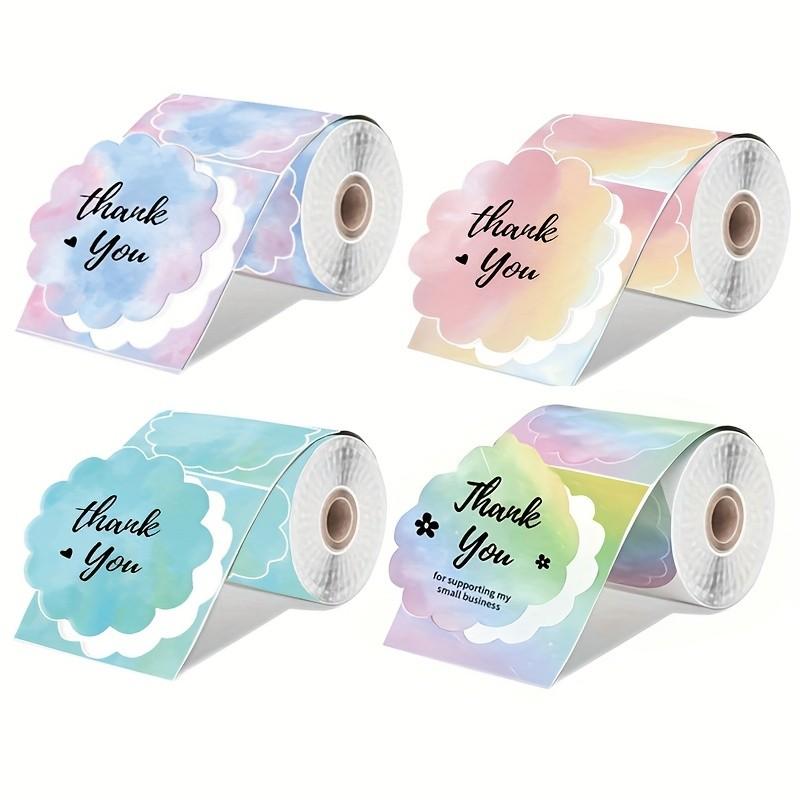 Phomemo M Series Label Maker Thermal Labels, Thermal Printing Labels, Roll Labels, 1.96"x1.96" Compact Size Ombre Stickers, Easy Peel & Stick, for Home, Office, Gift Tags, Product Labeling