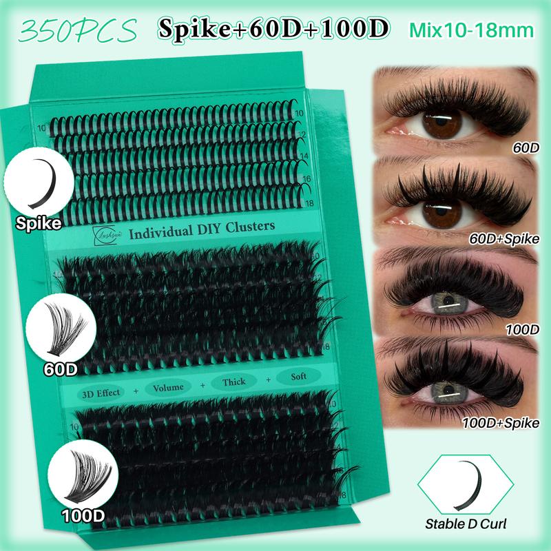 970 pcs Lash Clusters Kit D Curl 9 Styles Mix10-18mm Lashes Clusters Kit with Bond&Seal Lash Remover Brush Lash Applicator Headband Wristband set and Lash Shampoo & Brush, Perfect for Beginners & Proficient, Eyelash Extension Kit #TOP PICKS