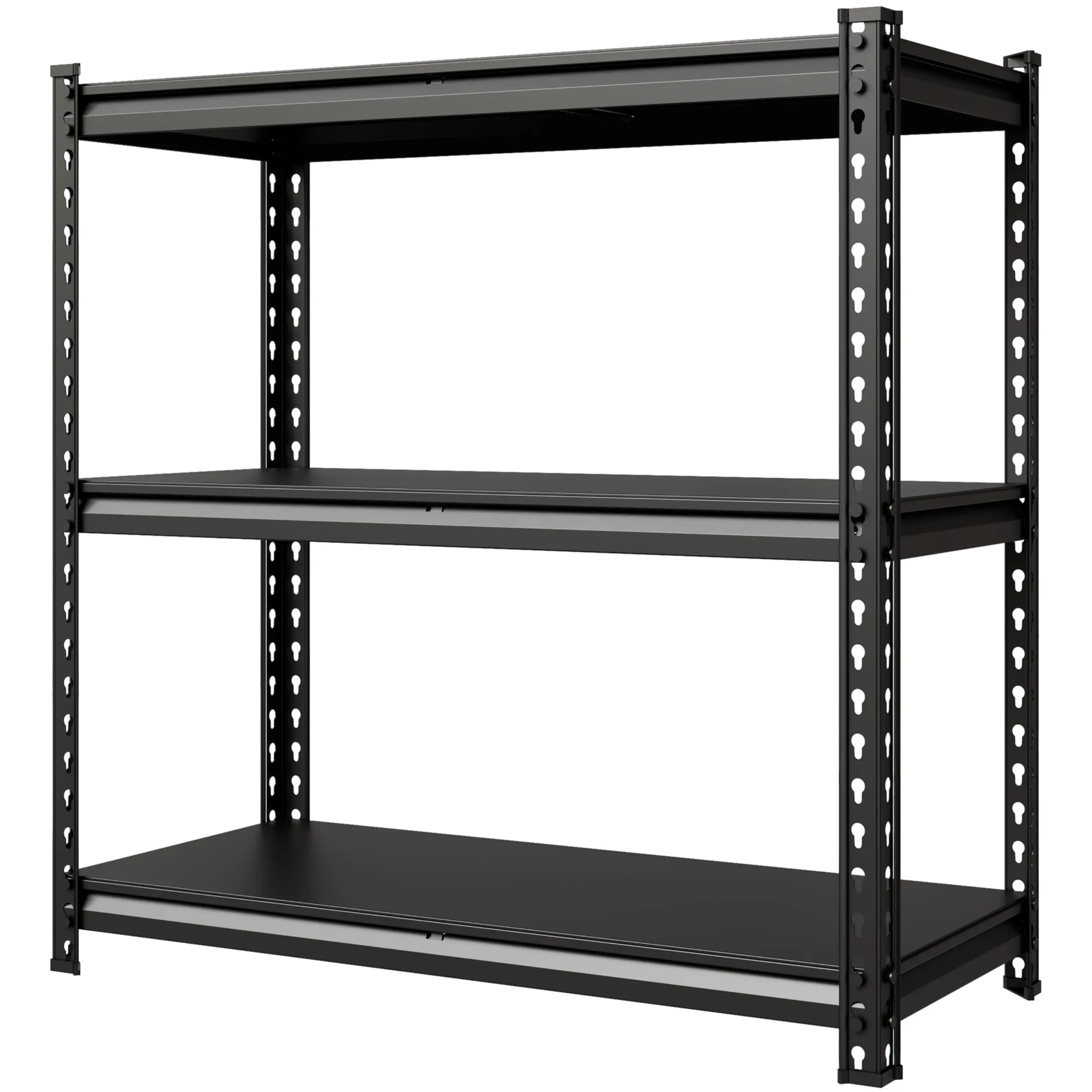 Heavy Duty 5-Tier Metal Garage Shelf, 3850lbs Capacity Adjustable Tiers Functional Organiser, Modular 2-in-1 Boltless Assembly, Rust-Resistant Powder Coated Steel Rack for Garage, Pantry