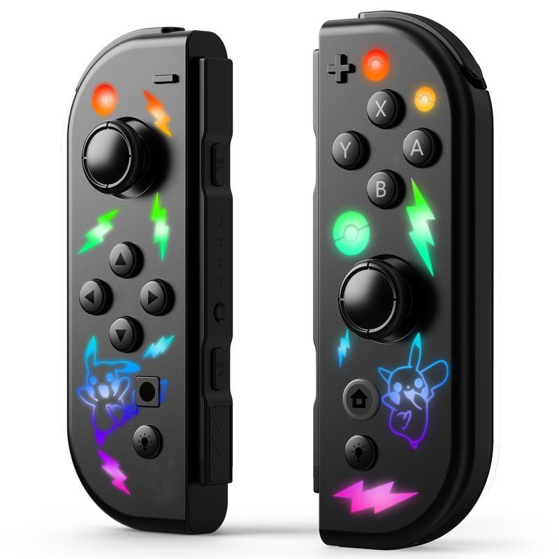 Jorrep Wireless Switch Controller for Nintendo Switch/lite/oled, Dual Vibration/wake-Up Function Replacement Controller, Lithium Ion Batteries Included