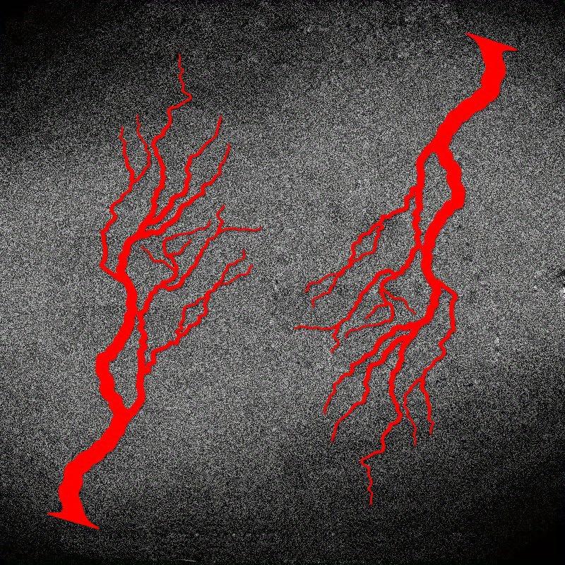 Creative Lightning Pattern Motorcycle Motorbike Fuel Tank Side Panel Stickers Sticker Decals, Covering Scratches, Suitable for Universal Waterproof and Sun Resistant Decorative Accessories on The Exterior of Vehicles, with Multiple Colors To Choose From