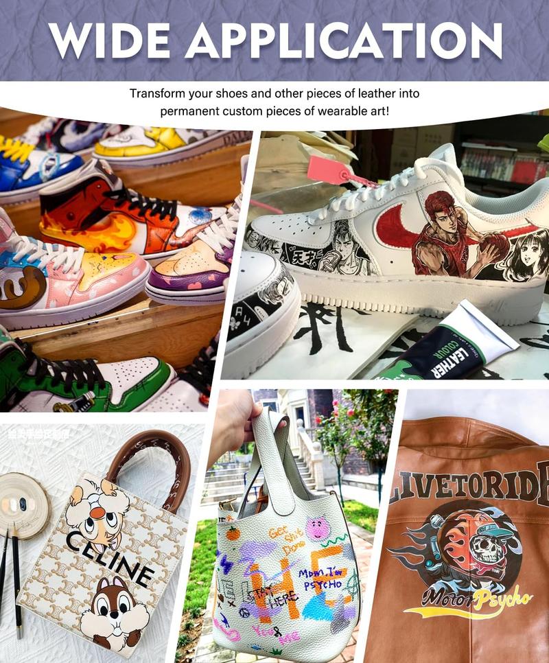 Colorful Acrylic Leather Paint for Shoe Painting- 12 Color Leather Paint for Bag & Wallet Decor, Leather Jacket Care, Crafts DIY & Customizing Leather Projects crayon cerulean Art Supplies coloring supplies Colorful Acrylic Leather Paint for Shoe Painting- 12 Color Leather Paint for Bag & Wallet Decor, Leather Jacket Care, Crafts DIY & Customizing Leather Projects crayon cerulean Art Supplies coloring supplies