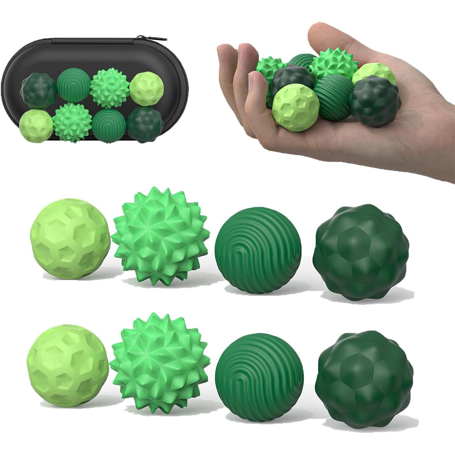 Silicone Magnetic Fidget Ball Set, 8pcs/set Fidget Relaxation Toys with Elastic Texture & Assorted Colors, Stress Relief Toys for Adults & Teens, Sensory Bundle, Stress Relief Fidgeting, Stress Relief Gadgets, Stress Relief Tools, Sensory Stress Reliever