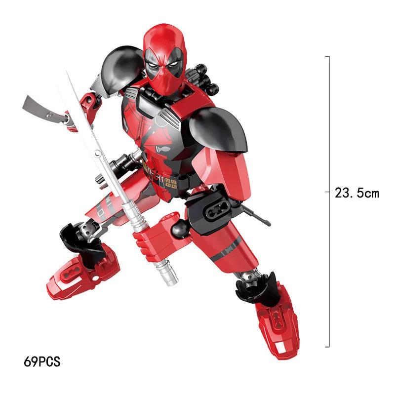 Lewan 2077 Steel Mech American Team Killer Assembled Building Blocks Boy Toy Gift Compatible with Lego