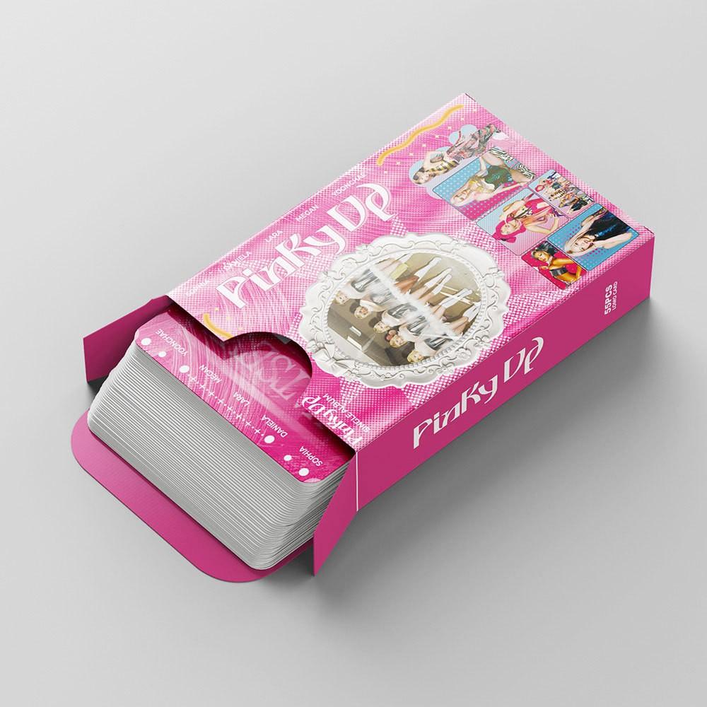Katseye Pinky Up Album Cards 55pcs, Sexy Girl Photos Collectible Cards, New 2026 Edition, Fan Support Collection, Trendy Design