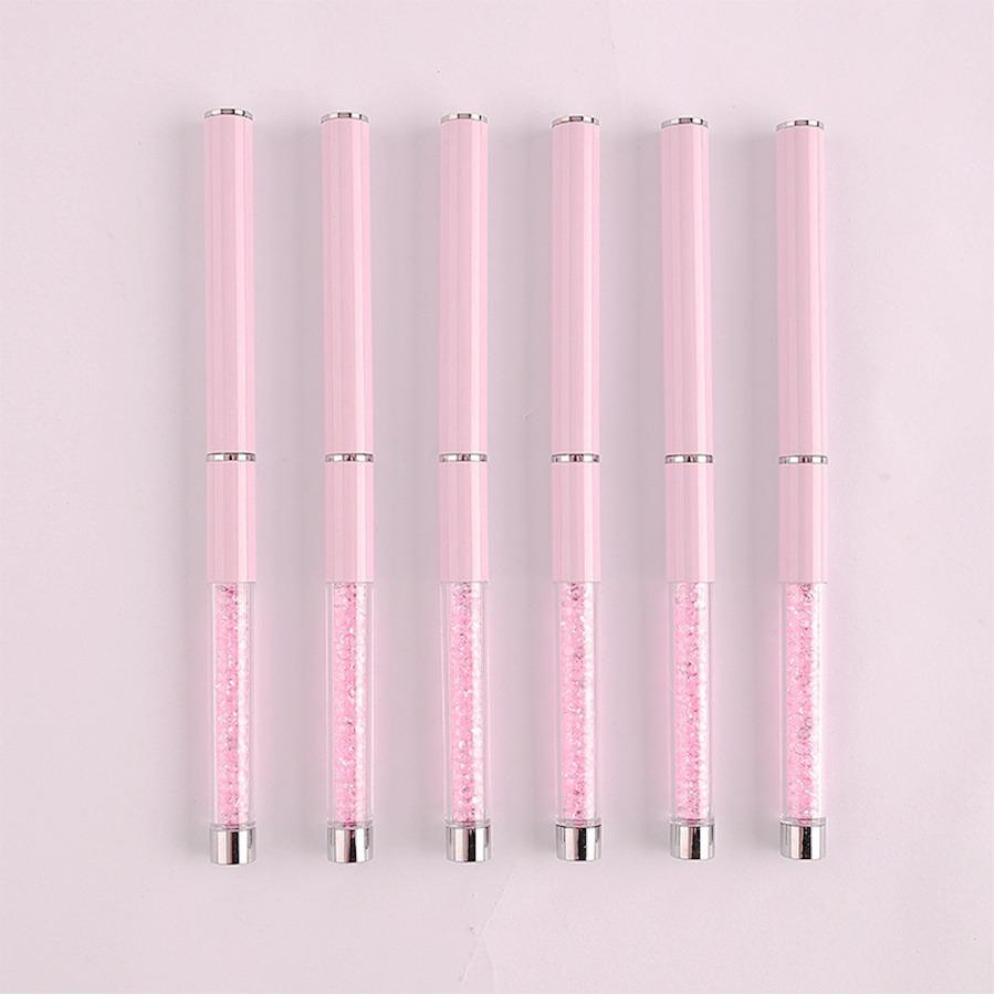 6-Piece Nail Art Line Pen Set, Acrylic Light Therapy Extension Brush, Grid Pen, 3D Design Painting Tool, Floral Drawing Pens