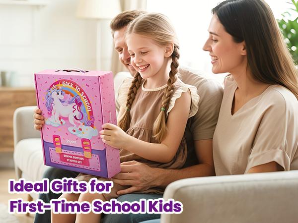 JoyCat Unicorn/Dinosaur School Supply Kit, 46 pcs Back to School Essential, Art Supplies & Refillable Tools, Ideal Kids Stationery Set for Girls Boys JoyCat Unicorn/Dinosaur School Supply Kit, 46 pcs Back to School Essential, Art Supplies & Refillable Tools, Ideal Kids Stationery Set for Girls Boys