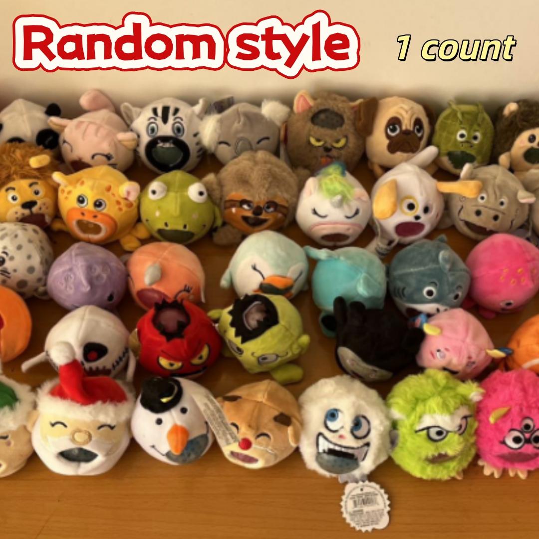 Creative Cute Pet Plush Stress Ball: Adorable Animal-Shaped Squeeze Toy—the Perfect Stress-Relief Tool and Holiday Gift. Styles vary. A must-have for stress relief. Suitable for ages 12 and up.