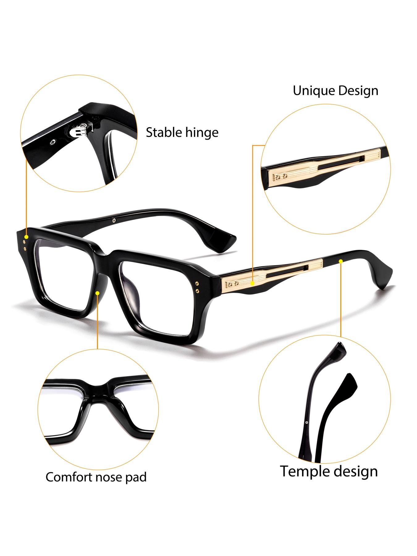 Caterside Lightweight Luxury Stylish Square Frame Sunglasses, Lightweight Eyewear, Anti-Blue Light Uv400 Protection, Casual Style for All Seasons