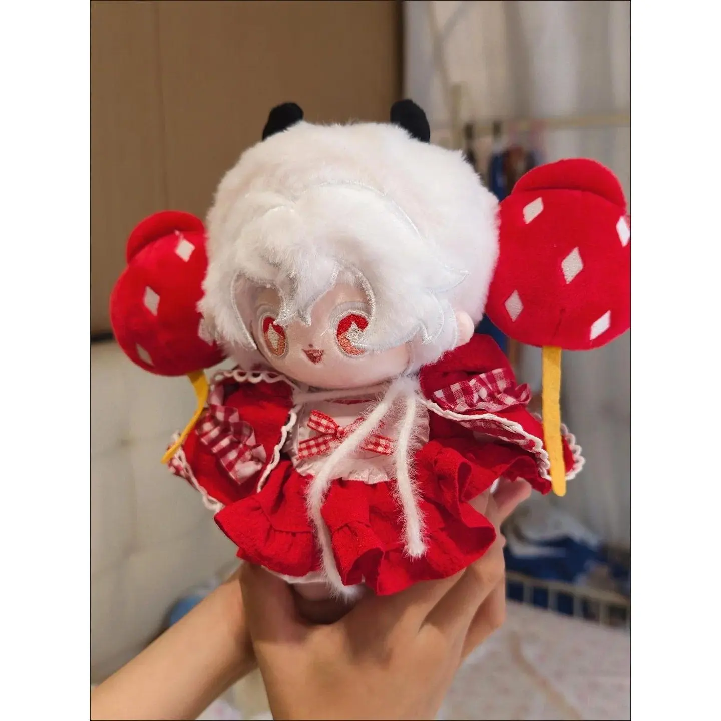 20cm Anime Cookie Run: Kingdom Candy Apple Cookie Plushie Stuffed Dress-up Plush Doll Body Toy Collectible Figure Birthday Gift