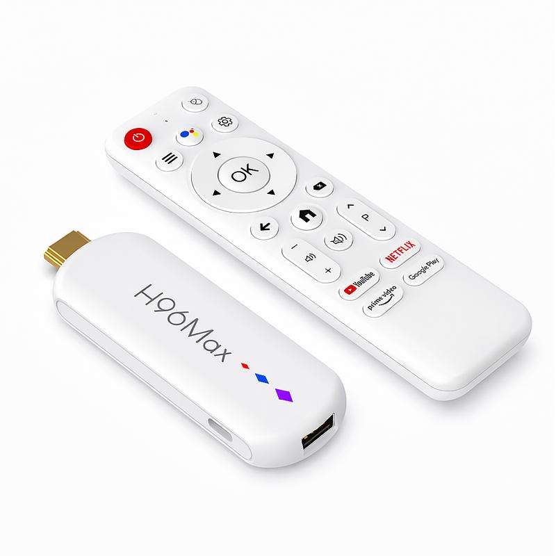 Android 14 TV Stick 4K UHD H96MAX TV Box | 5-Core ARM GPU, Dual-Band WiFi, BT, Voice Remote | Supports Netflix Disney+ Streaming Android 14 TV Stick 4K UHD H96MAX TV Box | 5-Core ARM GPU, Dual-Band WiFi, BT, Voice Remote | Supports Netflix Disney+ Streaming
