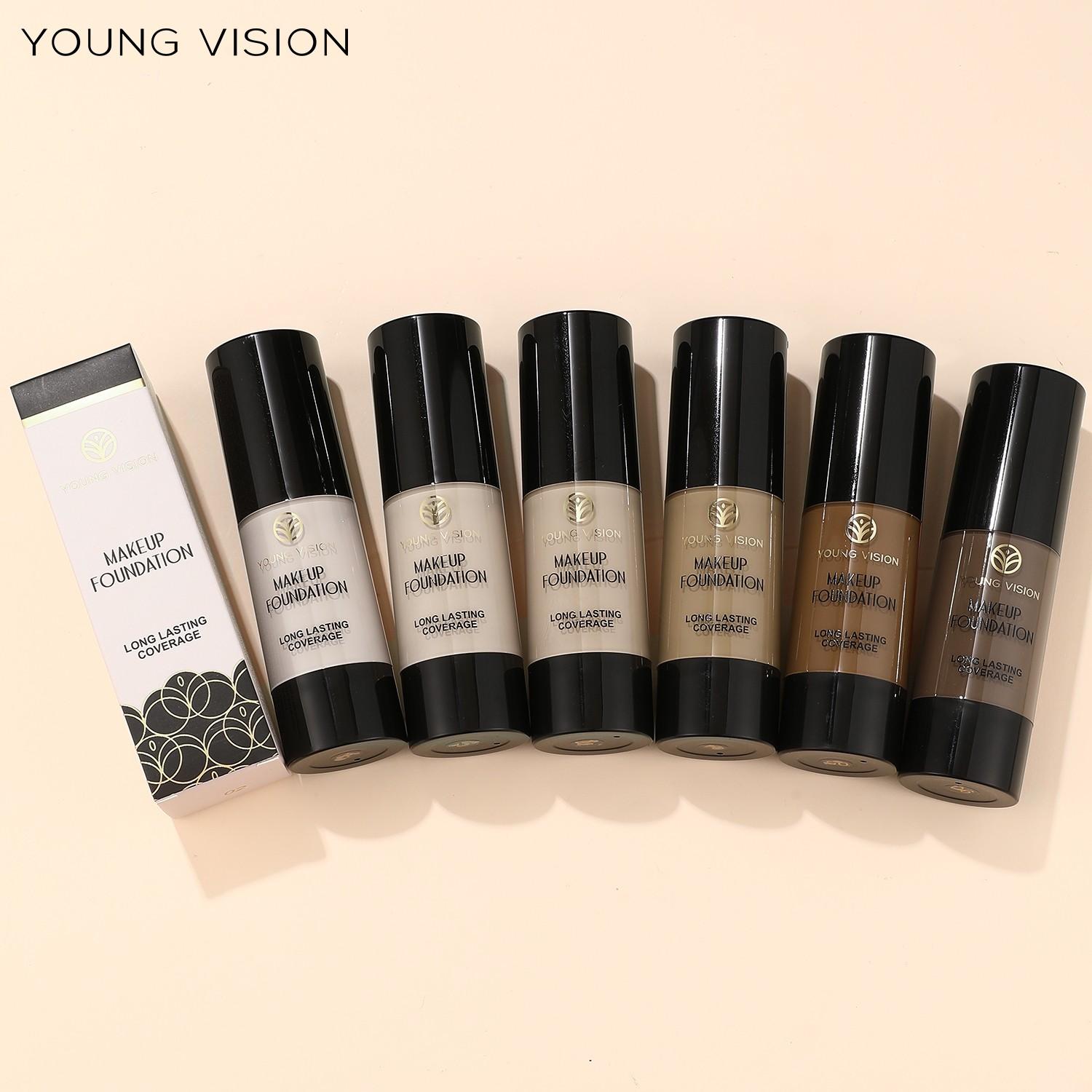 YOUNG VISION High Coverage Moisturizing Hydrating Liquid Foundation Makeup, Lightweight and Non-Heavy, Flawless Finish, Suitable for All Occasions