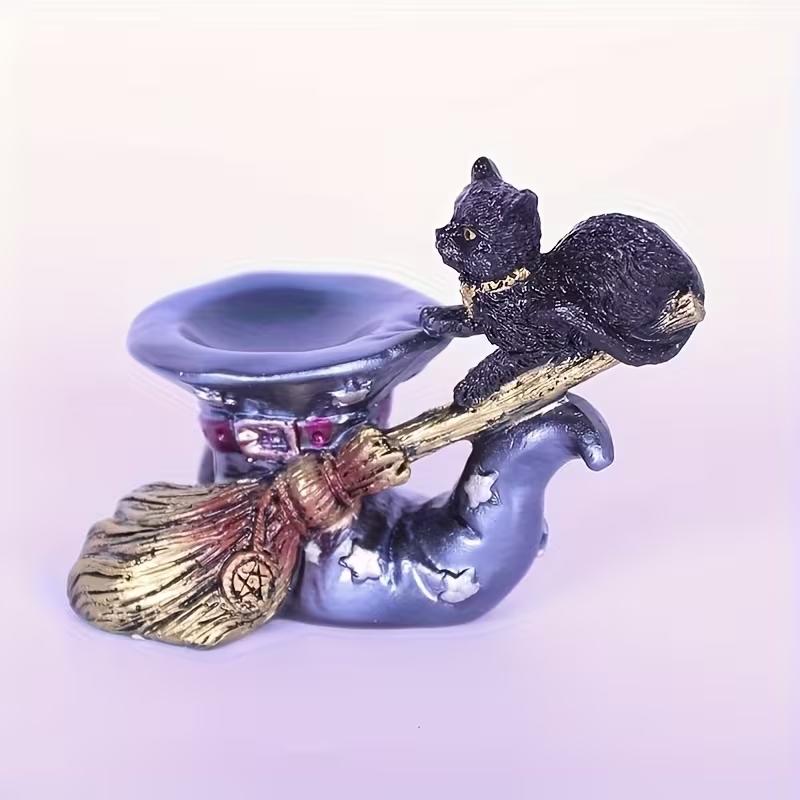 Magic Cat Base Crystal Ball Display Stand, Glass Sphere Holder, Room Decoration, Vintage Style Crystal Ball Stand, Office Desktop Decor