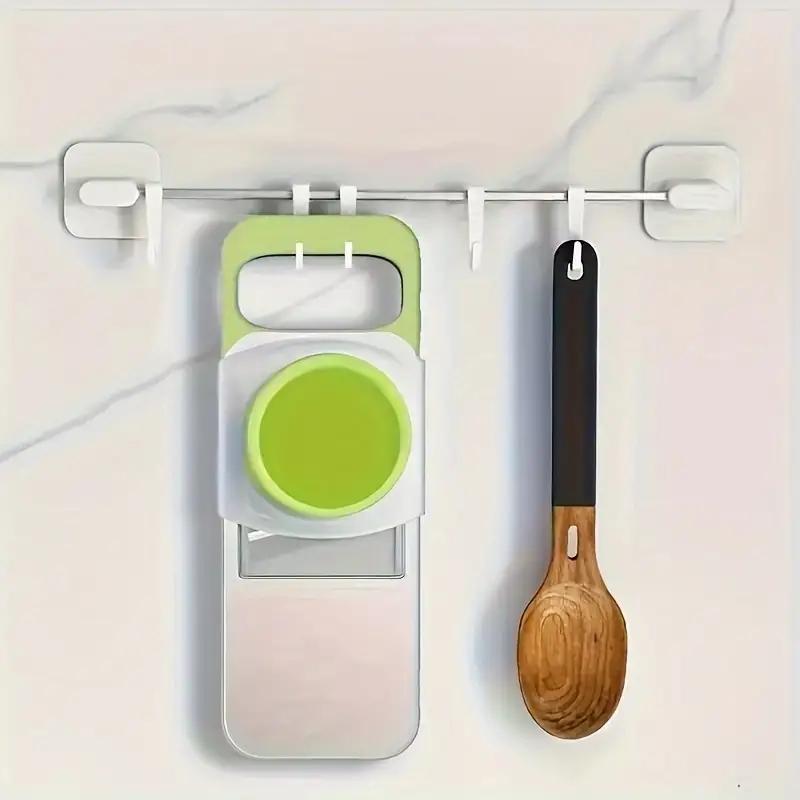 Multifunctional kitchen vegetable cutter. Its design meets the needs of shredding, slicing, grating, etc. It is made of healthy materials, with sharp cutting edges, and is easy to operate and clean.