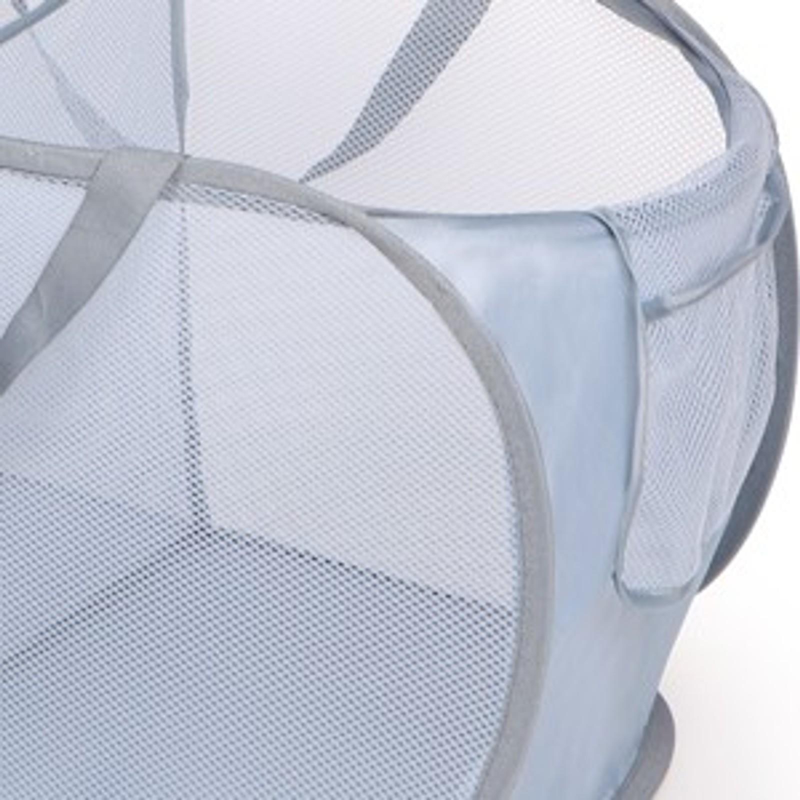 Collapsible Foldable Pop Up Laundry Hamper with 3 Compartments, Handy Pocket, Sturdy Clothes Sorter for Dorm, Kids Room, Travel - GreyGift Collapsible Foldable Pop Up Laundry Hamper with 3 Compartments, Handy Pocket, Sturdy Clothes Sorter for Dorm, Kids Room, Travel - GreyGift
