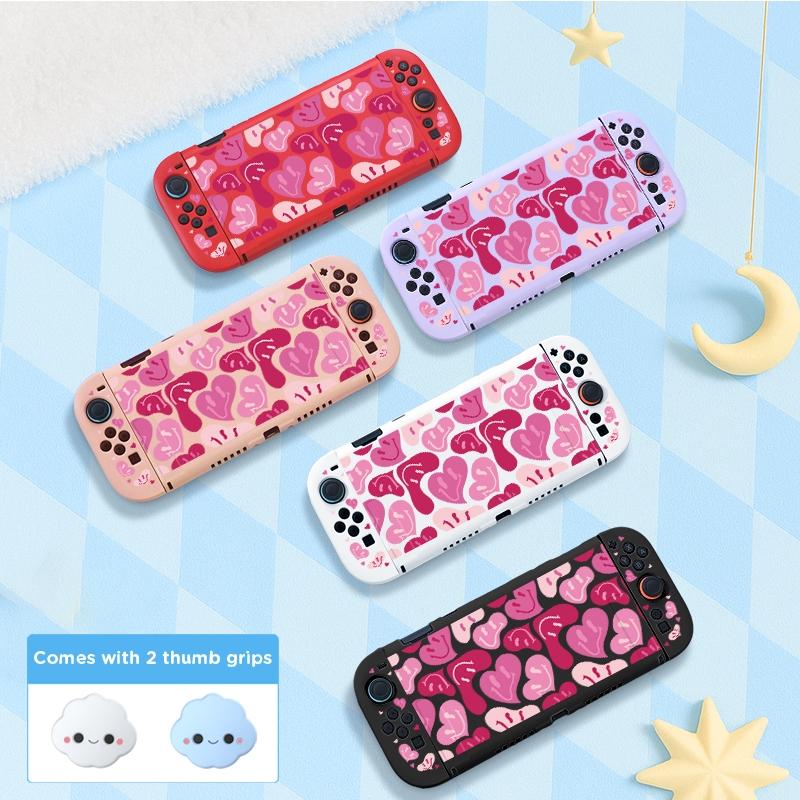For Nintendo Switch 2 game console accessories, TPU soft case, comes with 2 thumb joystick caps, drop-proof and scratch-resistant, removable protective cover, 2025 new style, light and soft shell, multiple colors available, Console Controller Accessories