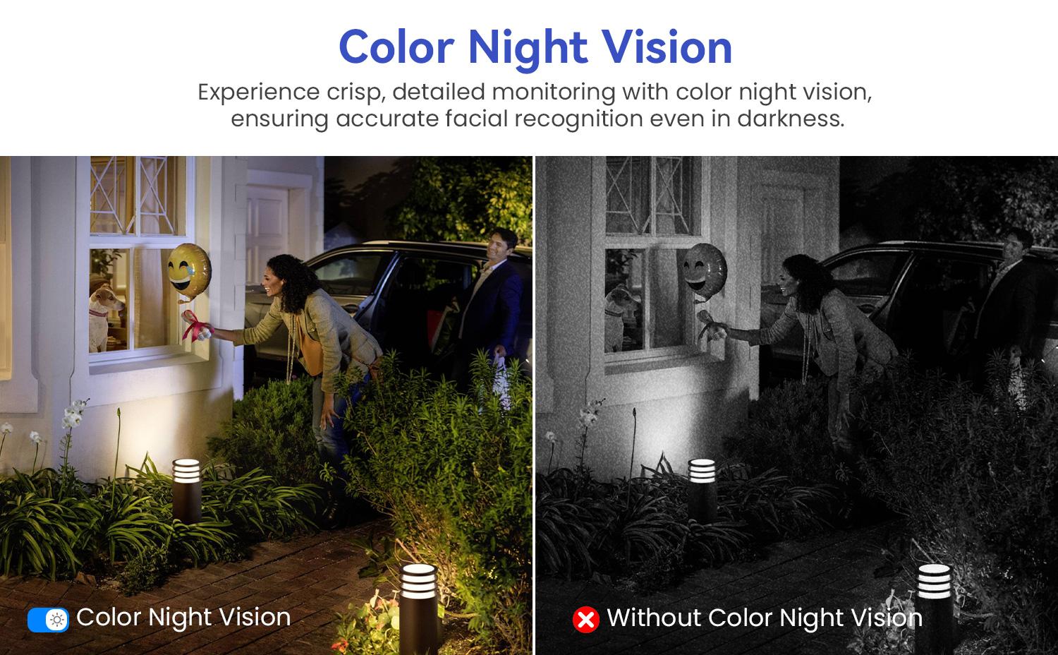 Security Camera Wireless Outdoor with Solar Panel, 355° Pan/Til, Battery Powered, AI Human Detection, 2-Way Talk, Color Night Vision, Cloud Storage, 2.4G WiFi Only, Indoor Outdoor Serveillance Bullet IP Cam, Wireless Security Cameras #GLOBAL PICKS