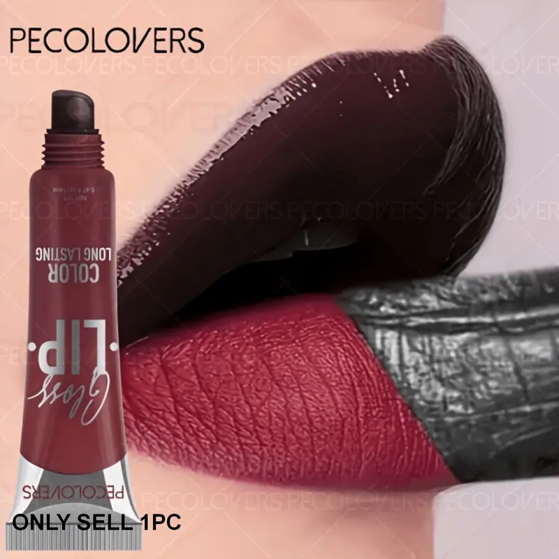 1PC Peel Off Lip Stain, Long Lasting Color Tint, Waterproof Non Transfer Formula, Vivid Lip Shade, All Day Wear Lip Makeup, Tinted Lip
