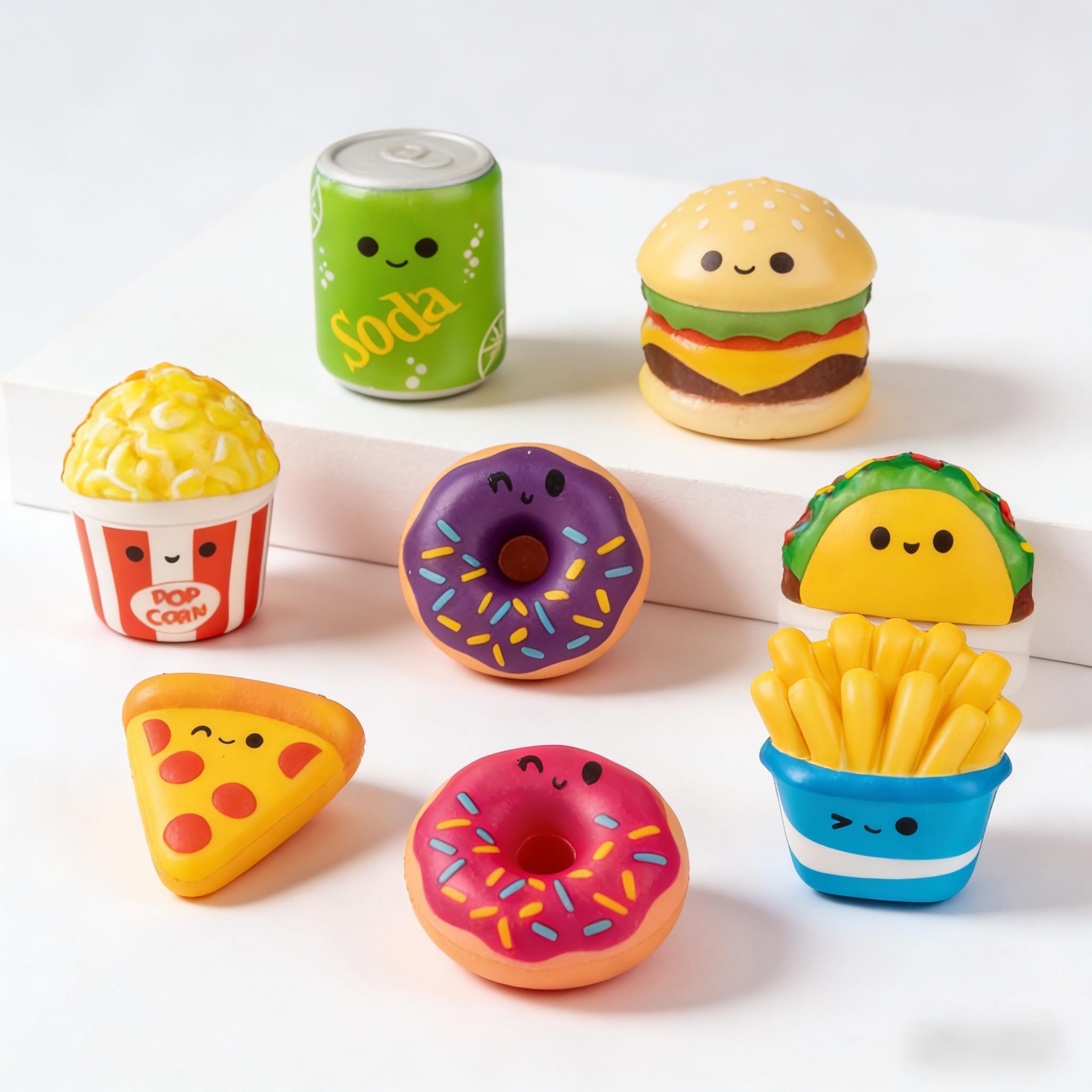12 Pack Mini Squishy Hamburger Toys Mystery Blind Box - 8 Styles Kawai Squishies Party Favors,Easter Basket Stuffers Classroom Prizes, Slow Rising Stress Relief Sensory Fidget Toys
