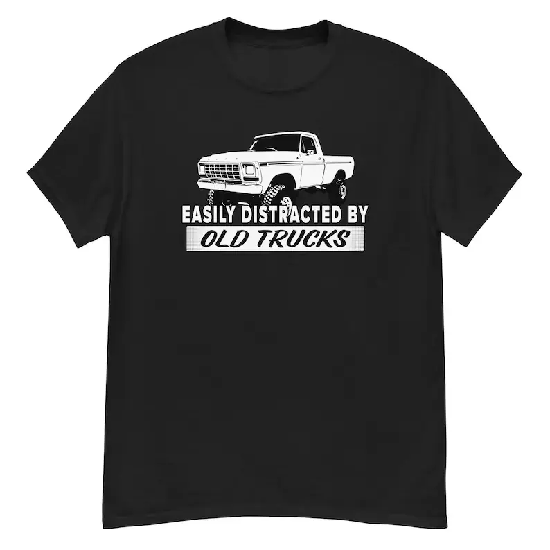 Dentside Pickup Truck Shirt, Classic Car show Tee, Design Based on 1979 Ford