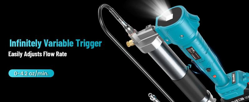 SEESII Electric Grease Gun,10,000 PSI Cordless Lubrication Tool with Upgraded Dual Batteries & Ultra-Bright LED Light|39.4" Long Hose, 2 Batteries & Charger,Electric Grease Tool for Truck, Agricultural Machinery, Black Friday Deals B001 SEESII Electric Grease Gun,10,000 PSI Cordless Lubrication Tool with Upgraded Dual Batteries & Ultra-Bright LED Light|39.4" Long Hose, 2 Batteries & Charger,Electric Grease Tool for Truck, Agricultural Machinery, Black Friday Deals B001