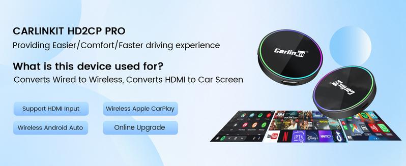 【TikTokShopBlackFriday】CarPlay TV adapter CarlinKit car play with netflix wireless carplay/Android auto • CarPlay Screen Upgrade HDMI• Netflix YouTube Fire TV in Car