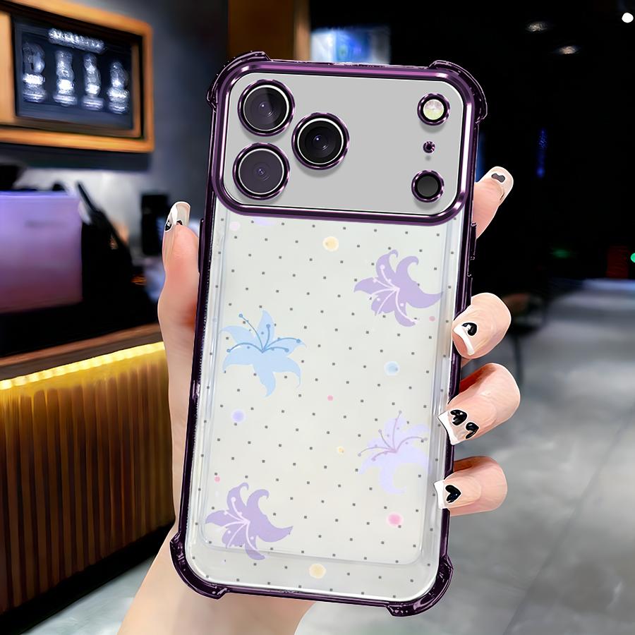 Spotted Lily iPhone17pro  Anti-fall airbag case with reinforced corners making it the perfect New Year full coverage drop protection Chinese style Ramadan Easter This phone case is scratch-resistant and durable
