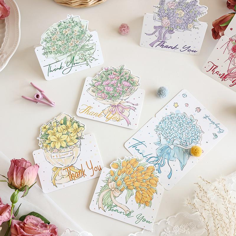 10 Pack Floral Greeting Cards - Mother's Day, Women's Day, Valentine's, Teacher's Day, Thanksgiving & Party All-Purpose Cards