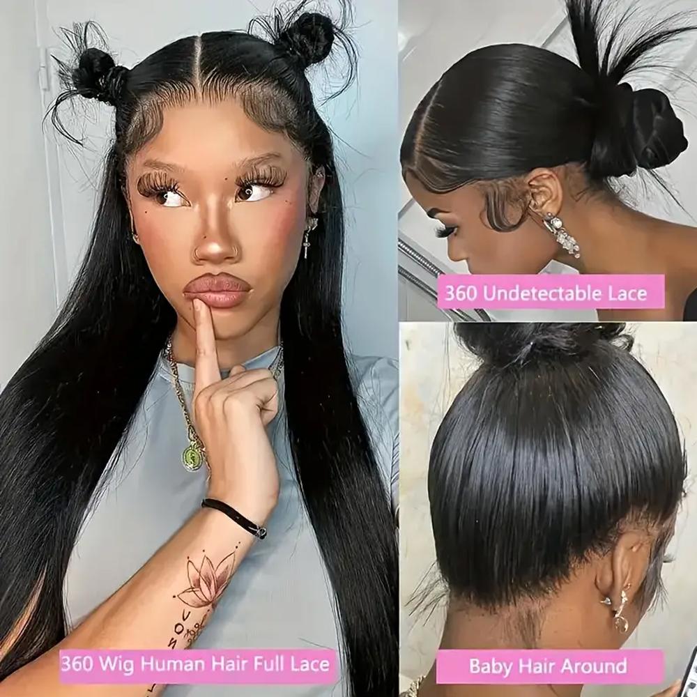 Bling Hair 360 Lace Frontal Wig Brazilian Straight Hd Transparent 13x4 13x6 Lace Front Human Hair Wigs For Black Women Pre Plucked Bling Hair 360 Lace Frontal Wig Brazilian Straight Hd Transparent 13x4 13x6 Lace Front Human Hair Wigs For Black Women Pre Plucked
