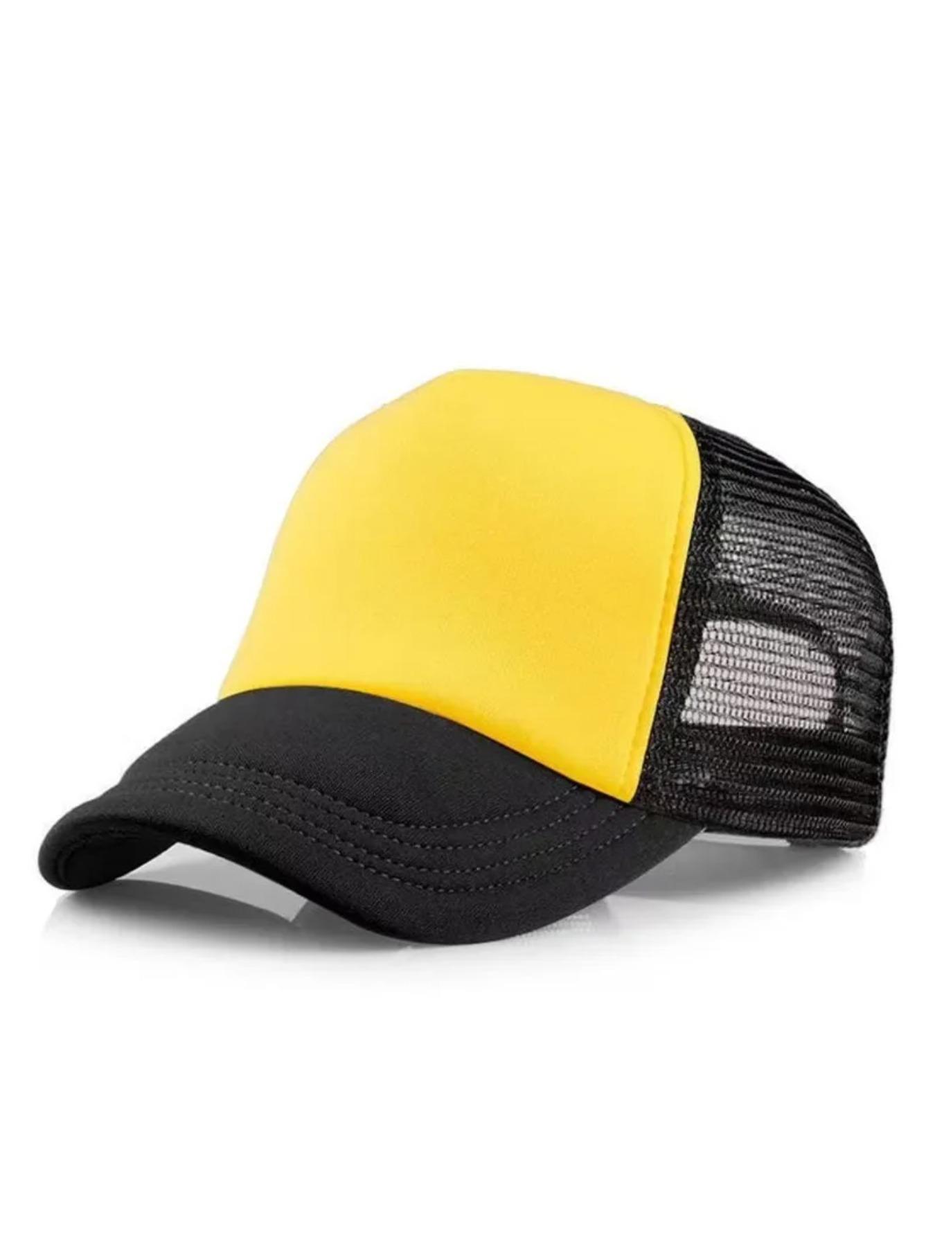 Unisex Cheaper 5 Panel Trucker Hat For Adult Summer Net Baseball Cap Men Women Sponge Mesh Adjustable Sun Hat Visor