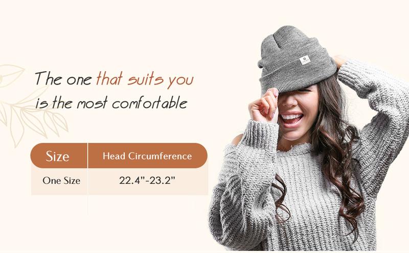 YANIBEST Satin Lined Beanie for Women Reduce Frizz Winter Hats for Women Men Silk Lining Soft Slouchy Warm Cuffed Less Static TikTokShopBlackFriday