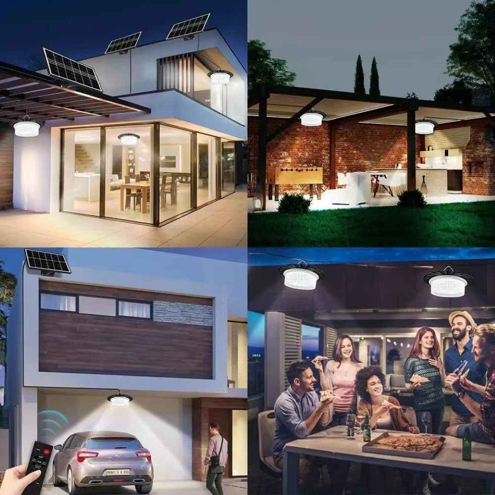 Solar Shed Light, Portable Solar Pendant Lights Outdoor, 244 LED 360° Glow Waterproof Shed Light with Remote Control for Shed, Barn, Gazebo, Yard, Patio, Garage Solar Shed Light, Portable Solar Pendant Lights Outdoor, 244 LED 360° Glow Waterproof Shed Light with Remote Control for Shed, Barn, Gazebo, Yard, Patio, Garage